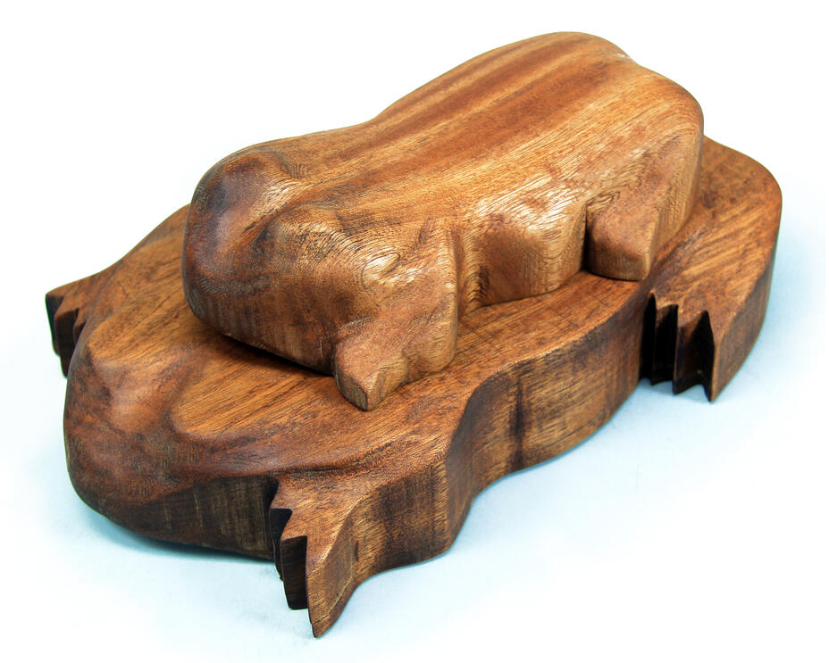 Wooden Frog Box